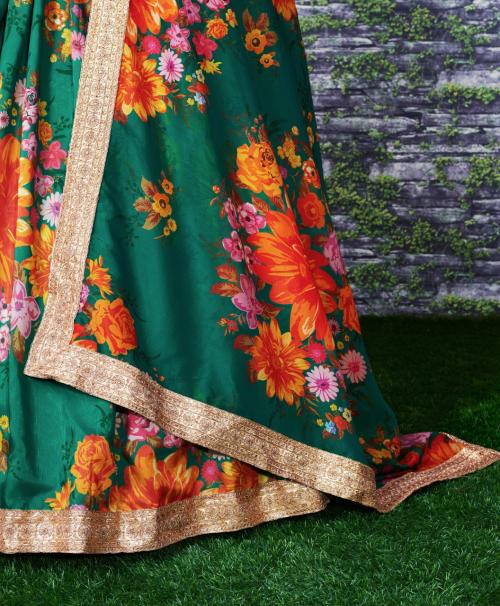 Sabyasachi Floral Lehenga ZC-7026 Price - 2200