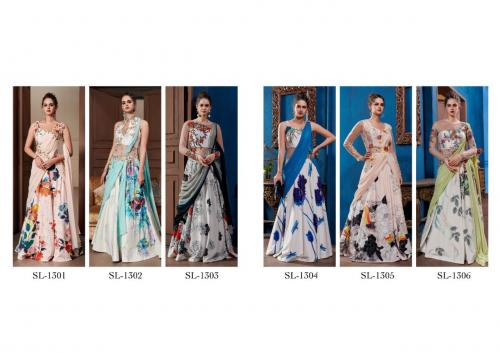 Saptrangi Ready Made Gown SL-1301 to SL-1306 Price - 30000