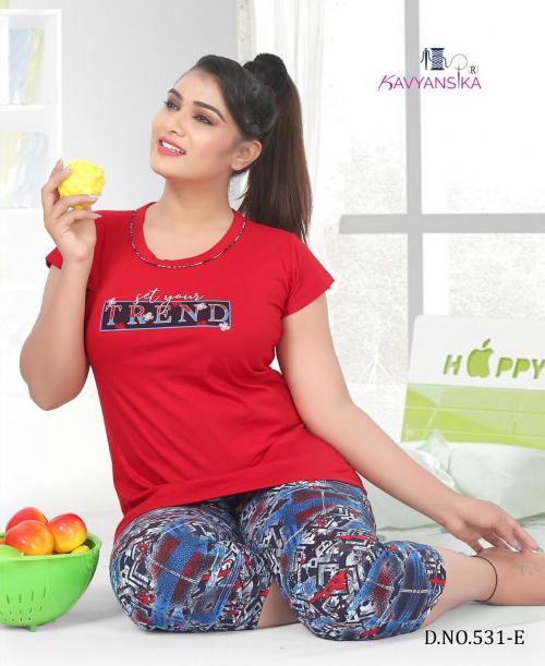 Kavyanshika Fashion 531 E Price - Size Wise M-390, XL-420