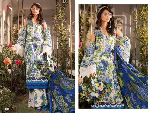 DEEPSY SUITS MARIA B M PRINTS - 24 4053 Price - Chiffon Dup - 720, Cotton Dup - 770