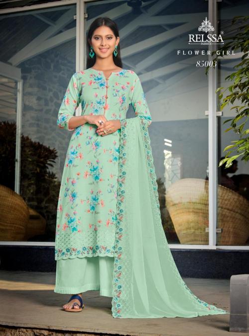 Relssa Fabrics Flower Girl 85003 Price - 1800