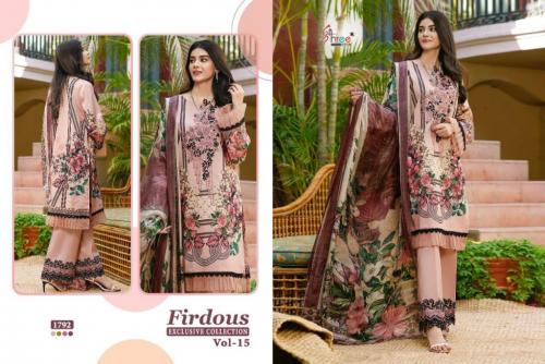 Shree Fab Firdous Exclusive Collection 1792 Price - Chiffon Dup-849 , Cotton Dup-901	