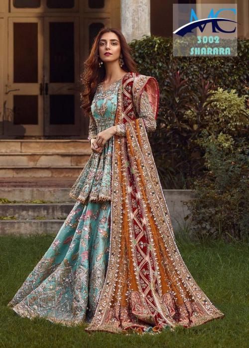 MC 3002 Party Wear Gharara Suits Price - 3450