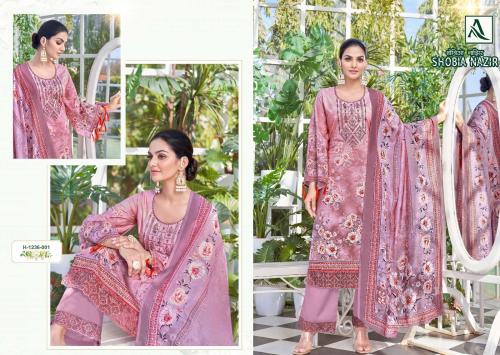Alok Suit Shobia Nazir Lawn Collection 1236-001 Price - 849