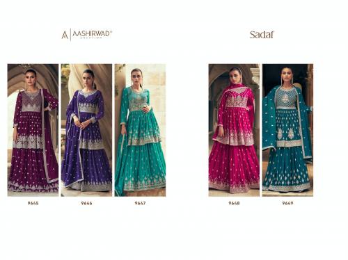Aashirwad Creation Sadaf 9645-9649 Price - 13495