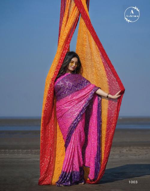 Ashima Bandhani Foily 1003 Price - 900