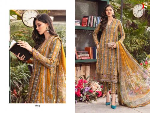 DEEPSY SUITS MARIA B M PRINTS - 24 4055 Price - Chiffon Dup - 720, Cotton Dup - 770