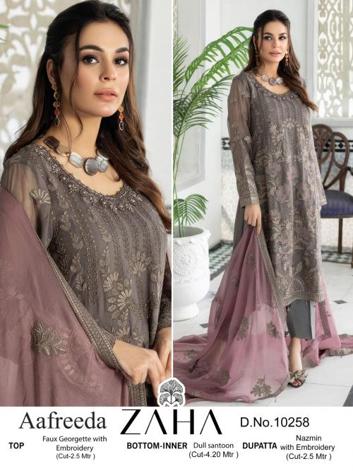 ZAHA AAFREEDA VOL-01 10258 Price - 1425