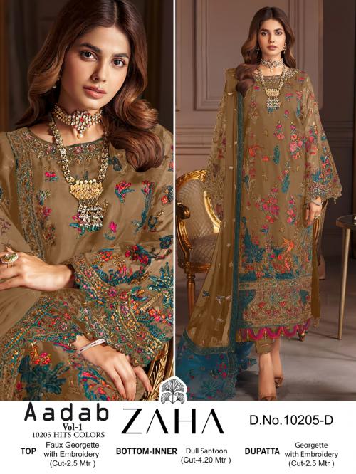 ZAHA AADAB VOL-1 10205-D Price - 1399