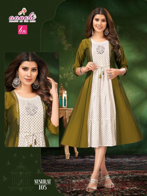 AANCHI KURTIS NUSHRAT 105 Price - 649