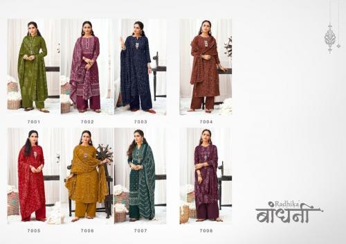 Radhika Fashion Sumyra Bandhani 7001-7008 Price - 4600