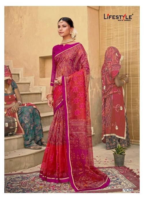 Lifestyle Saree Katha Cotton 78268 Price - 715