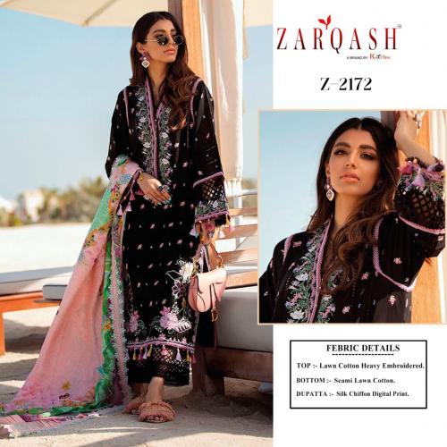 Zarqash Aziz Luxury Lawn Z-2172 Price - 1260
