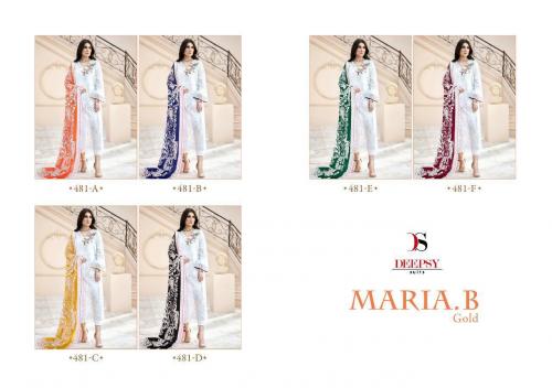 Deepsy Suits Maria B Gold Collection 481 Colors Price - 6294