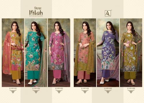 ALOK SUIT MILAH H-1451-001 TO H-1451-006 Price - 4950