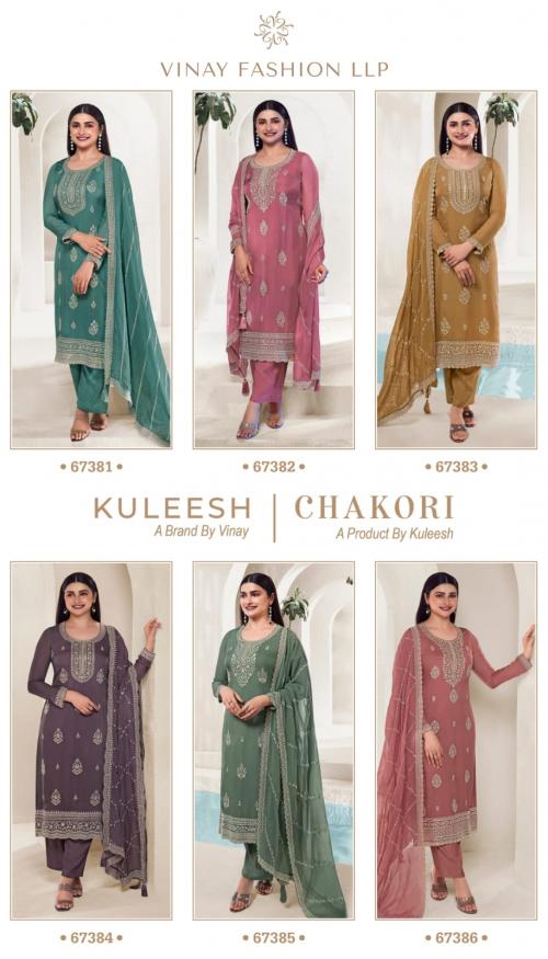 VINAY FASHION KULEESH CHAKORI 67381 TO 67386 Price - 9780