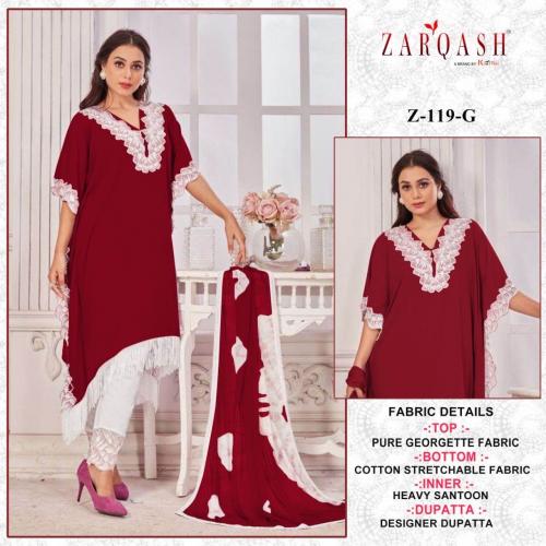 Zarqash Ready Made Collection Z-119-G Price - 1399