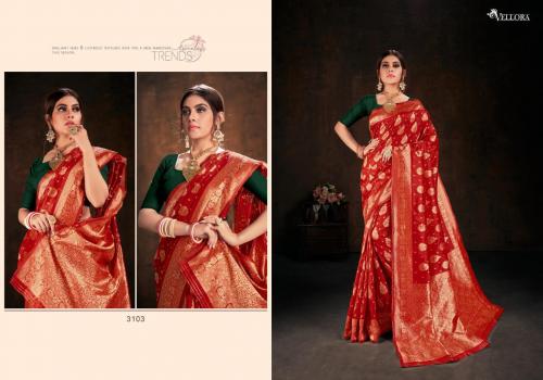 Vellora Saree Kara Silk 3103 Price - Full Set-695, Single- 825