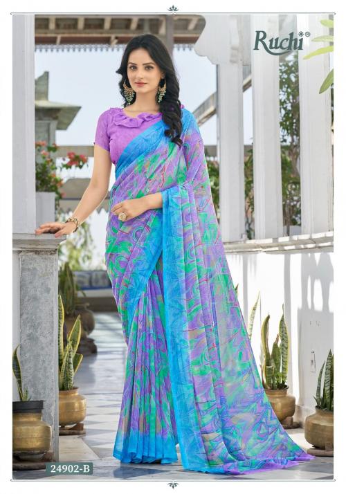 Ruchi Saree Star Chiffon 122nd Edition 24902-B Price - 617