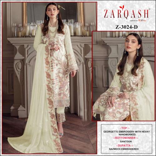 Zarqash Pakistani Suit Z-3024-D Price - 1249