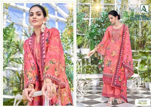 Alok Suit Shobia Nazir Lawn Collection 1236-009 Price - 849