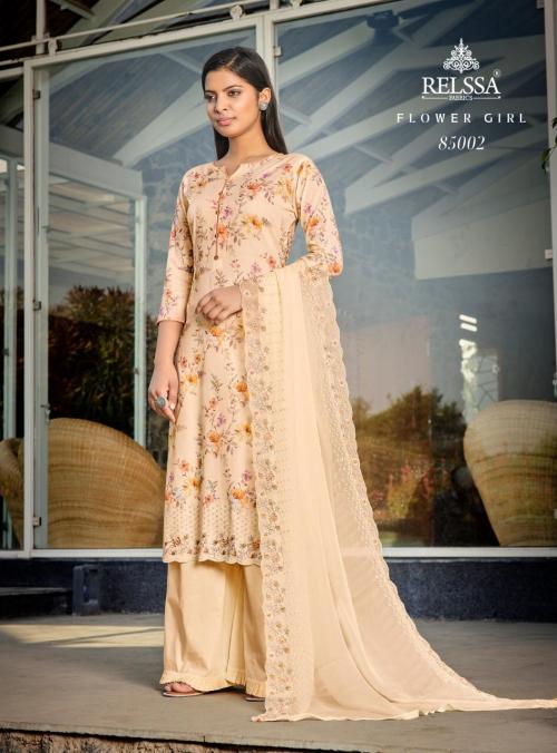Relssa Fabrics Flower Girl 85002 Price - 1800