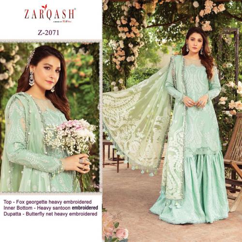 Khayyira Suits Zarqash Sateen Maria .B Z-2071 Price - 1440