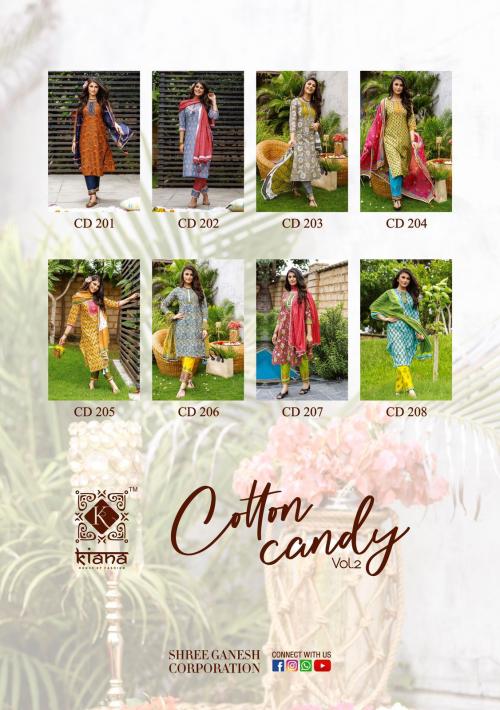 Kiana Fashion Cotton Candy 201-208 Price - 7840