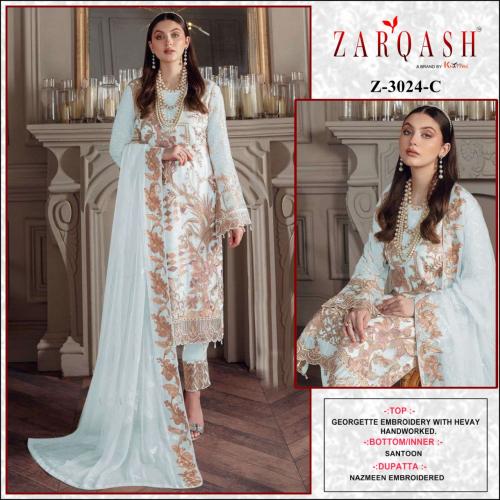 Zarqash Pakistani Suit Z-3024-C Price - 1249