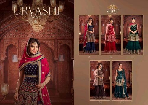 Shivali Fashion Urvashi Velvet 101-105 Price - L-15725, XL-162245, XXL-16725