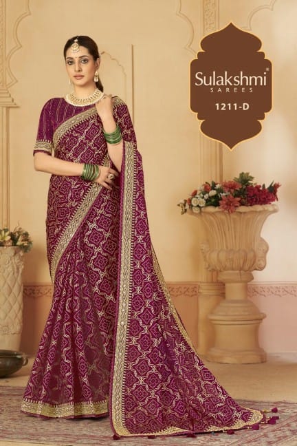 Sulakshmi Saree 1211-D Price - 2300