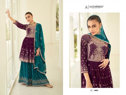 Aashirwad Creation Gulkand Somya 9663 Price - 2699