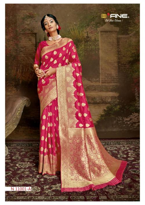 B Fine Saree All Time Hit 11001-A Price - 1175