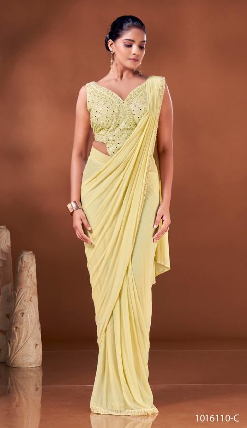 Aamoha Trendz Ready To Wear Designer Saree 1016110-C Price - 2745