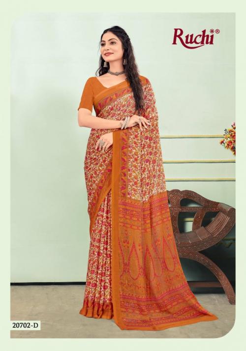 Ruchi Saree Star Chiffon 20702-D Price - 467
