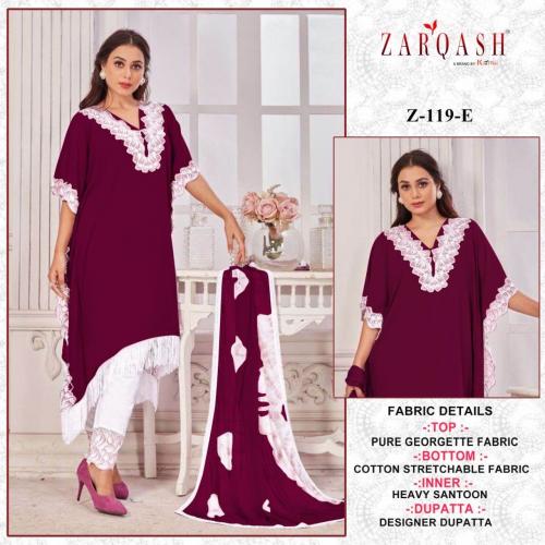 Zarqash Ready Made Collection Z-119 Colors 