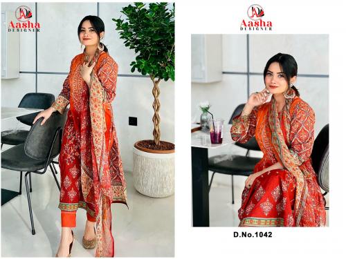 AASHA DESIGNER HARSHA VOL-4 1042-A TO 1042-B