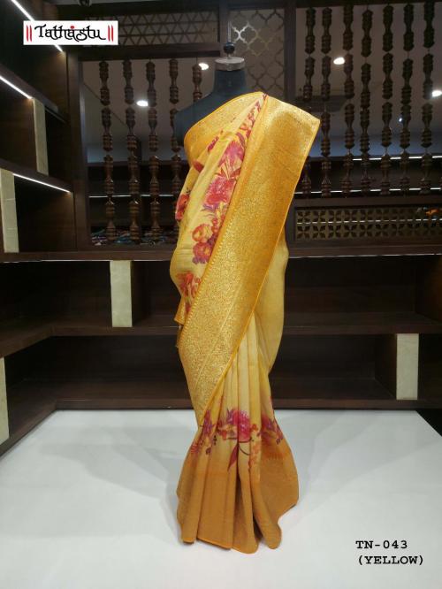 Tathastu Saree 44 Yellow Price - 2275