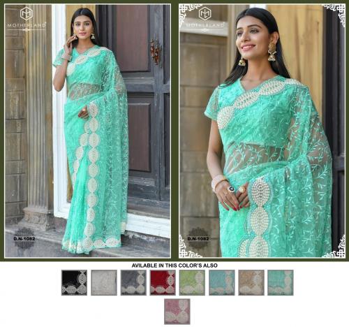 Motherland Net Designer Wedding Saree 1082 Price - 3915