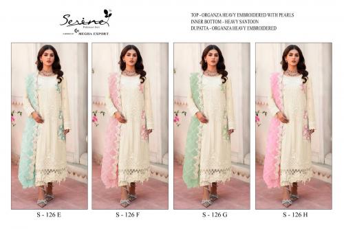 Serine Pakistani Suit S-126 Colors  Price - 5596