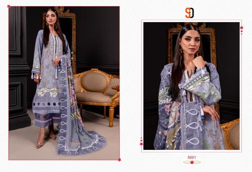 SHARADDHA DESIGNER BLISS VOL-05 5001 Price - CHIFFON DUP - 625, COTTON DUP - 675