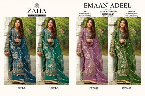 ZAHA EMAAN ADEEL-VOL-5 10224-A TO 10224-D Price - 5700