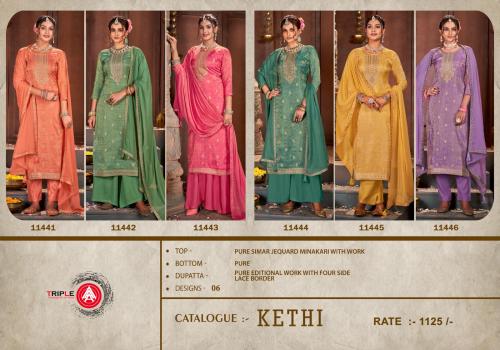 TRIPLE AAA KETHI 11441 TO 11446 Price - 7050
