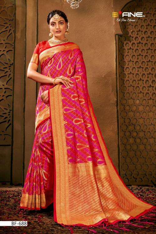 B Fine Saree Bandhini BF-688 Price - 2465