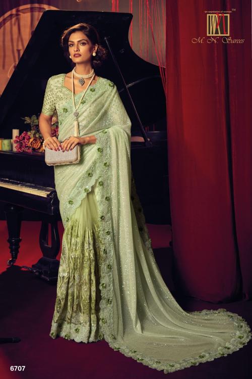 MN Saree Swarovski 6707 Price - 5199