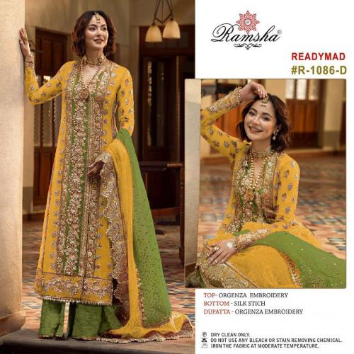 Ramsha Suit Ready Made R-1086-D Price - 1700