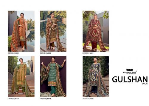 Shahnaz Arts Gulshan 6001-6006 Price - 3594