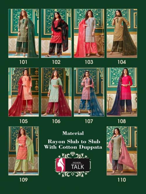 Fashion Talk Shivani 101-110 Price - 6490