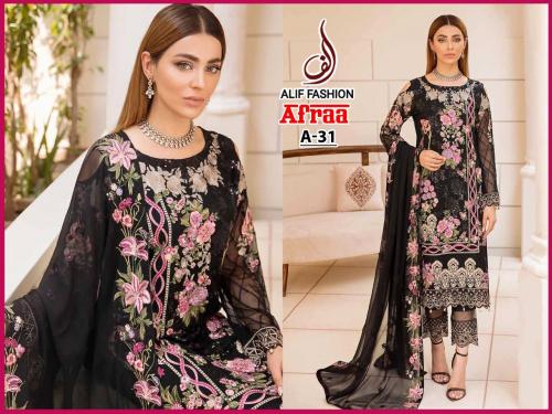 Alif Fashion Afraa A-31 Design 