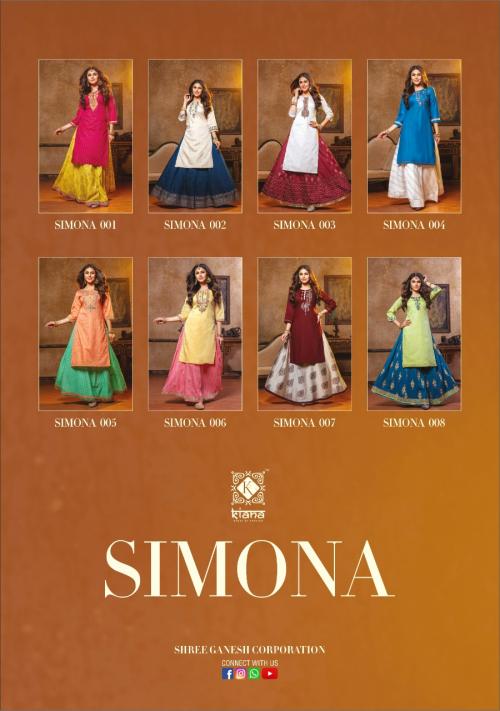 Kiana Fashion Simona 001-008 Price - 8800